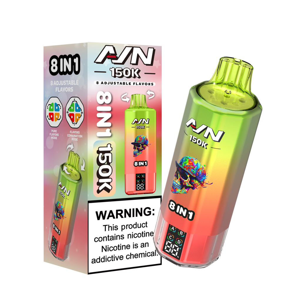 AIVONO AIM AVN 150K Puffs 8IN1 Vape LED Display Disposable Vape Bulk Buy Wholesale EU Warehouse Fast Shipping