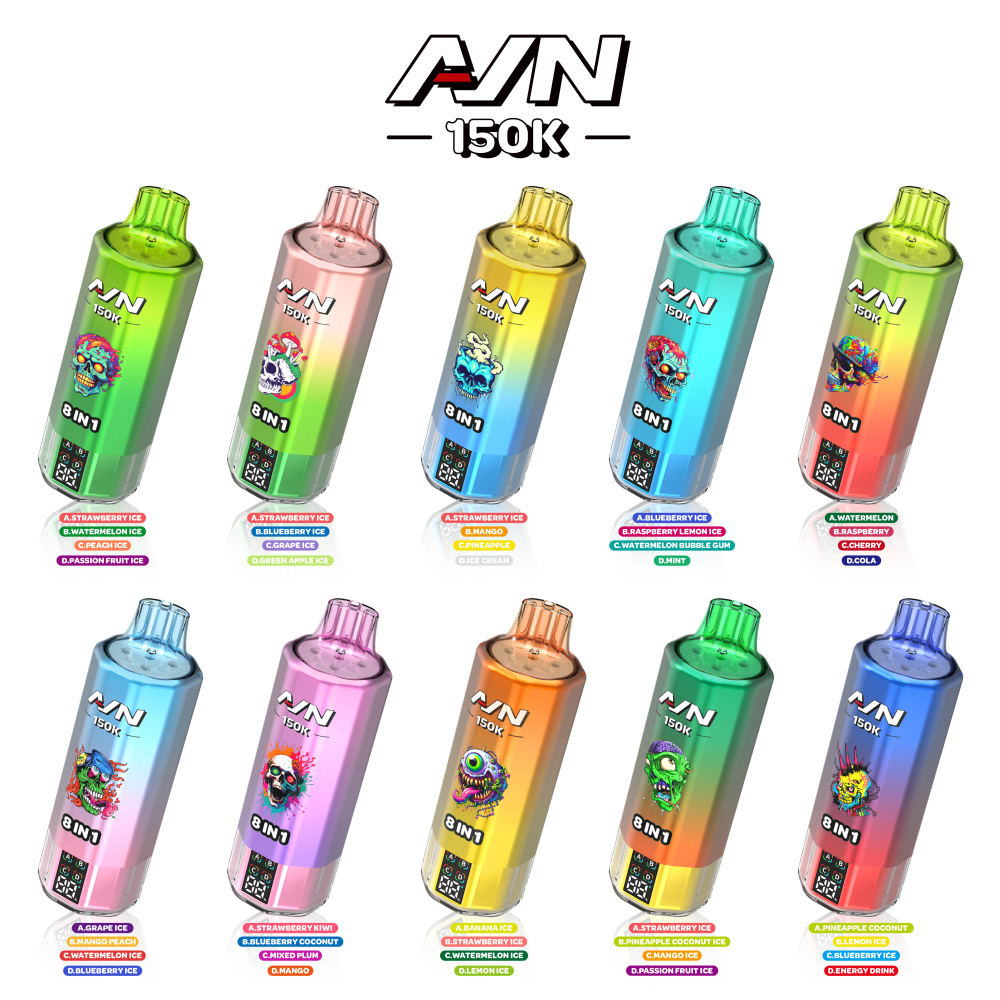 AIVONO AIM AVN 150K Puffs 8IN1 Vape LED Display Disposable Vape Bulk Buy Wholesale EU Warehouse Fast Shipping