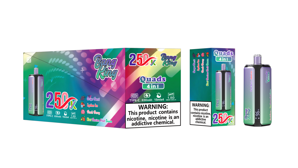 Bang King 250K Puffs 4-in-1 Disposable Vape Wholesale Bulk E Cigarette