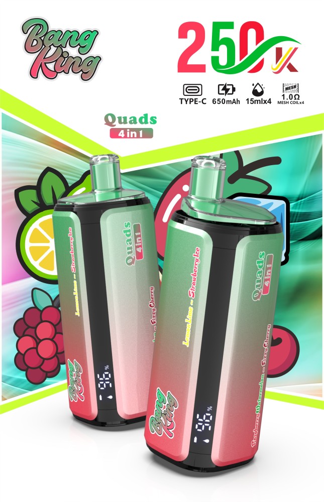 Bang King 250K Puffs 4-in-1 Disposable Vape Wholesale Bulk E Cigarette