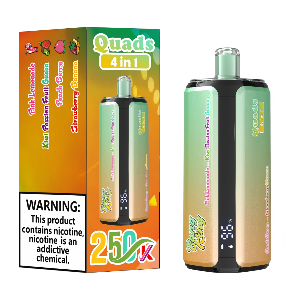 Bang King 250K Puffs 4-in-1 Disposable Vape Wholesale Bulk E Cigarette