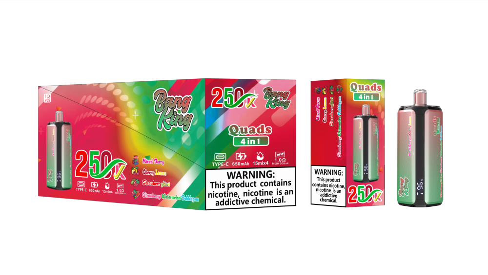 Bang King 250K Puffs 4-in-1 Disposable Vape Wholesale Bulk E Cigarette