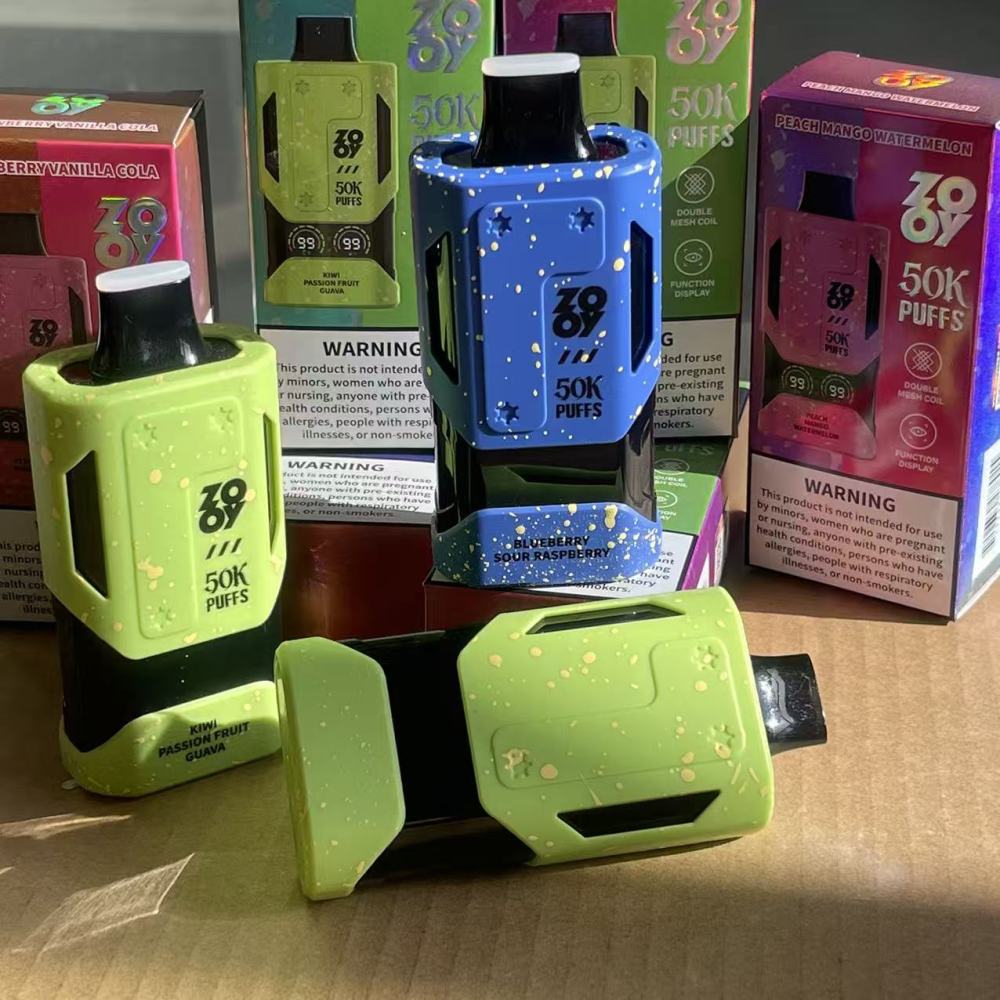 ZOOY 50K Puffs Disposable Vape EU Stock | Double Mesh Coil 50,000 Puffs Wholesale MOQ 10pcs