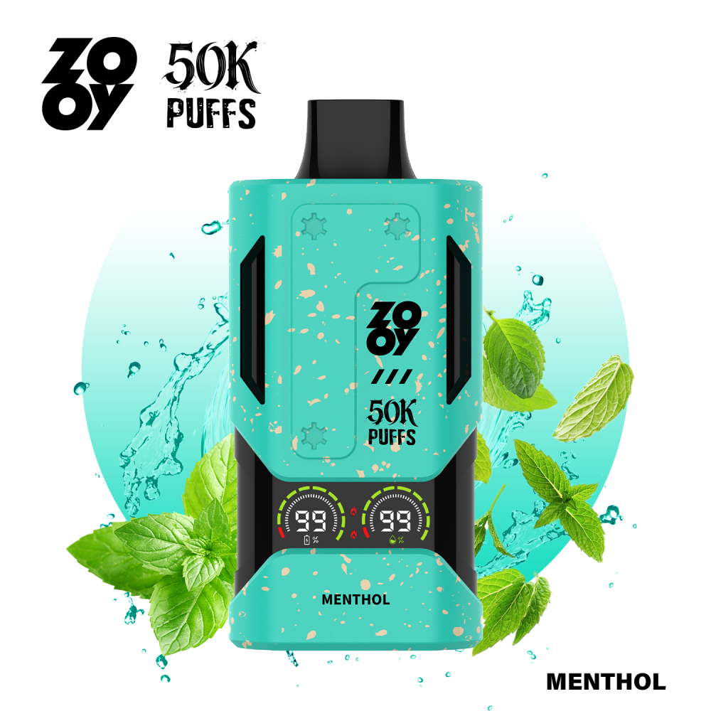 ZOOY 50K Puffs Disposable Vape EU Stock | Double Mesh Coil 50,000 Puffs Wholesale MOQ 10pcs