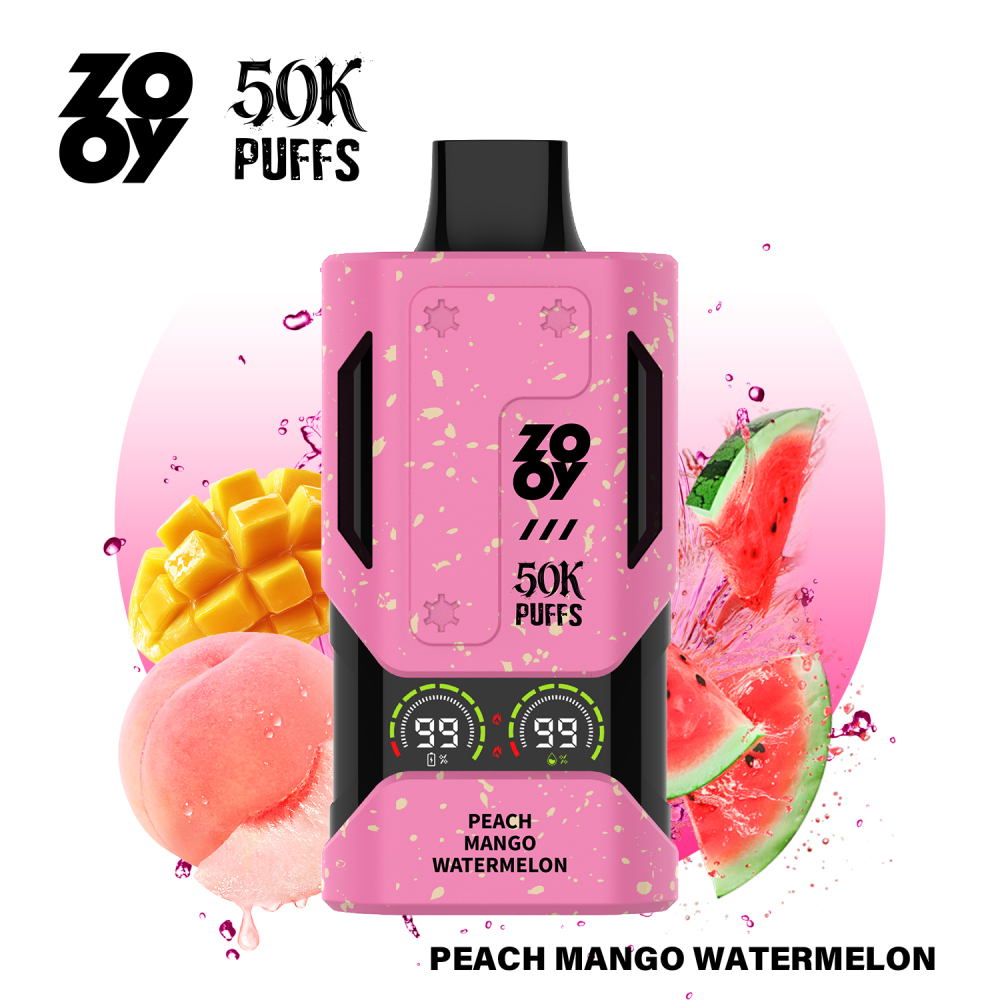 ZOOY 50K Puffs Disposable Vape EU Stock | Double Mesh Coil 50,000 Puffs Wholesale MOQ 10pcs