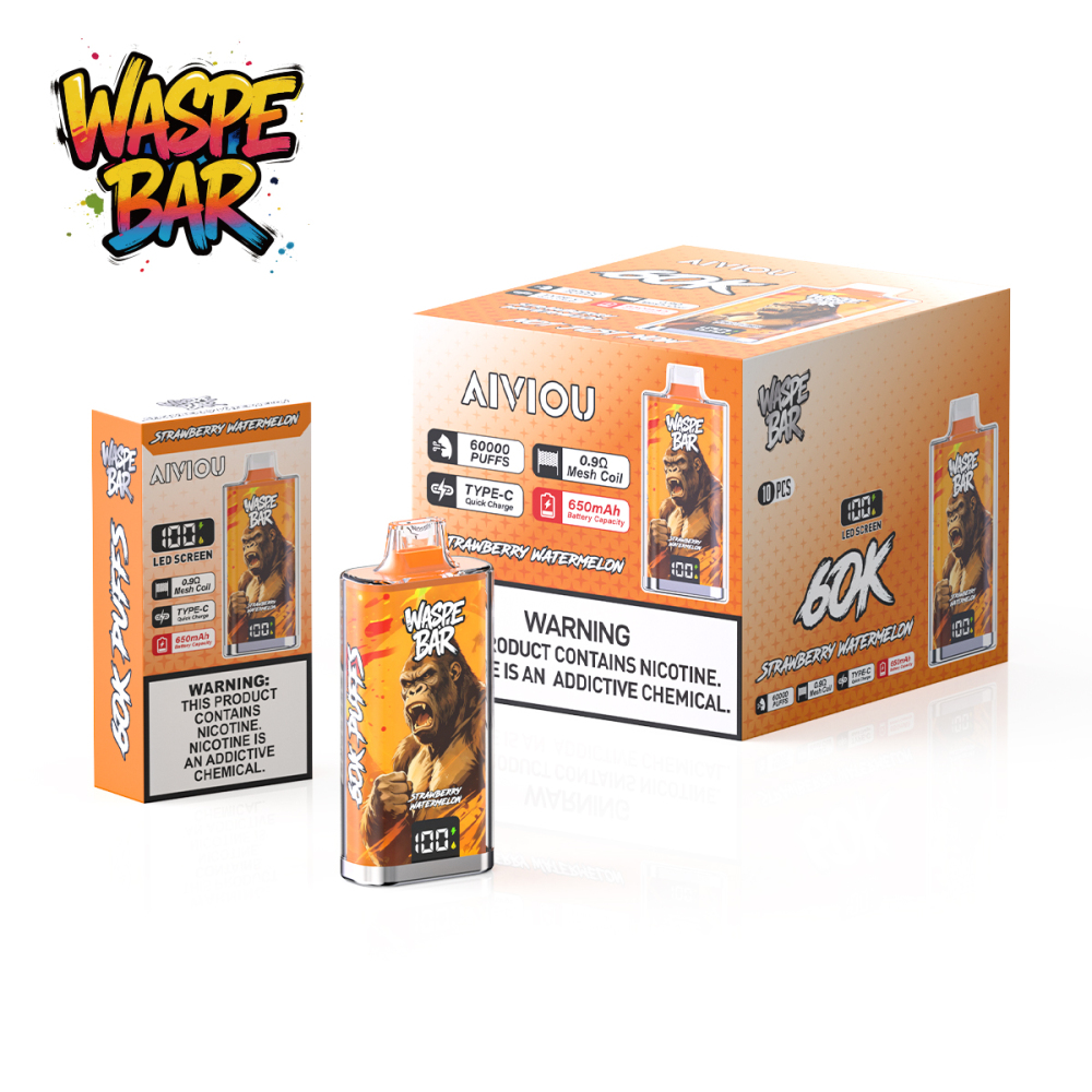 Buy Waspe Bar 60K Puffs Vape | Huge Capacity Disposable Vape 2026 | European Warehouse Fast Shipping