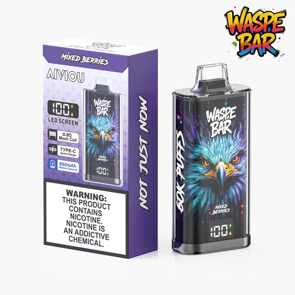 Buy Waspe Bar 60K Puffs Vape | Huge Capacity Disposable Vape 2026 | European Warehouse Fast Shipping