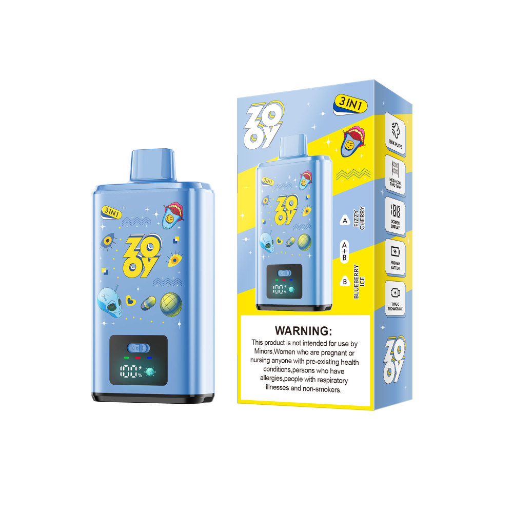 Zooy 150k puffs 3in1 Vape Triple Flavor Germany Poland Spain Warehouse Wholesale Price EU Fast Shipping