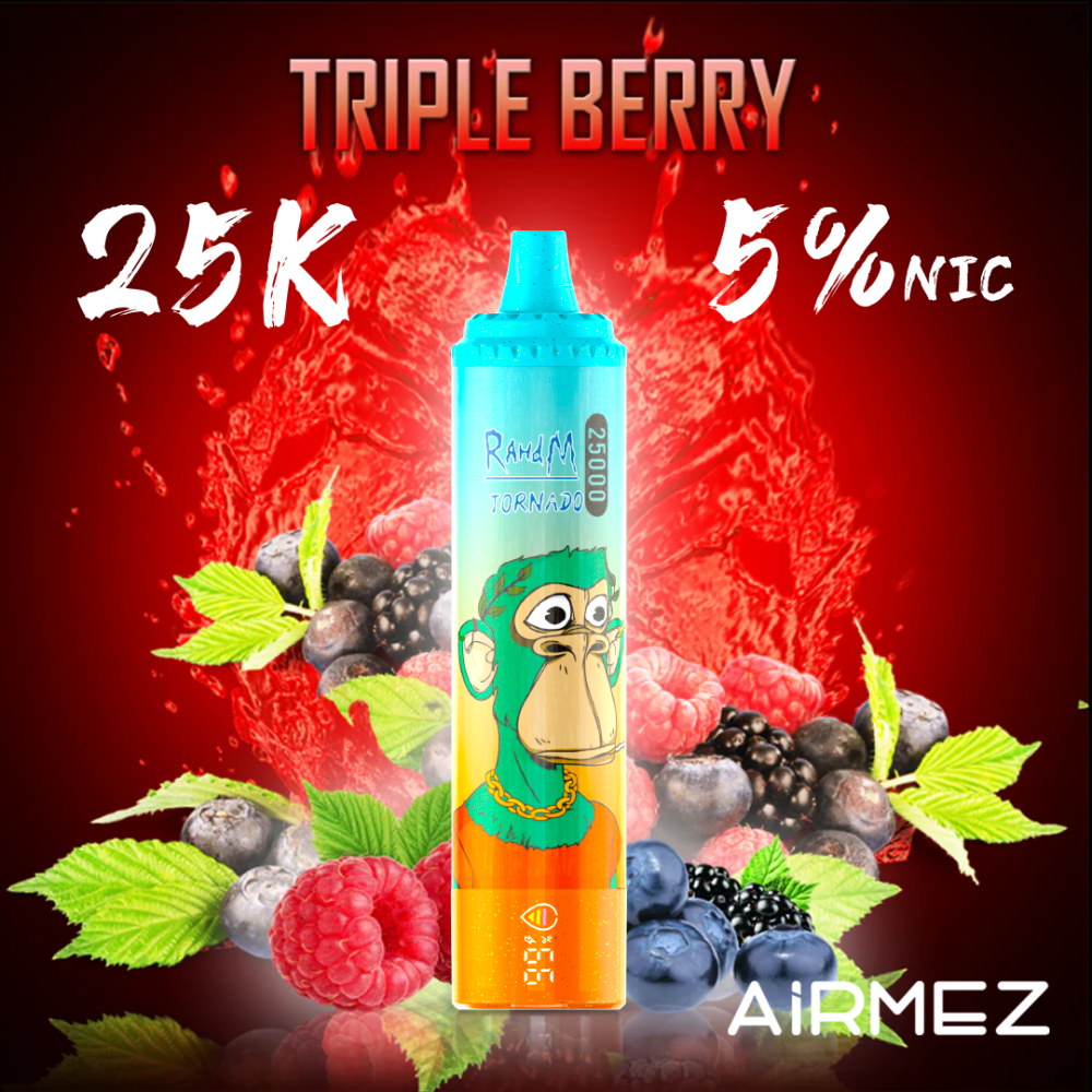 AIRMEZ TORNADO 25000 Puffs 25K Authentic Disposable Vape Wholesale EU Warehouse No MOQ
