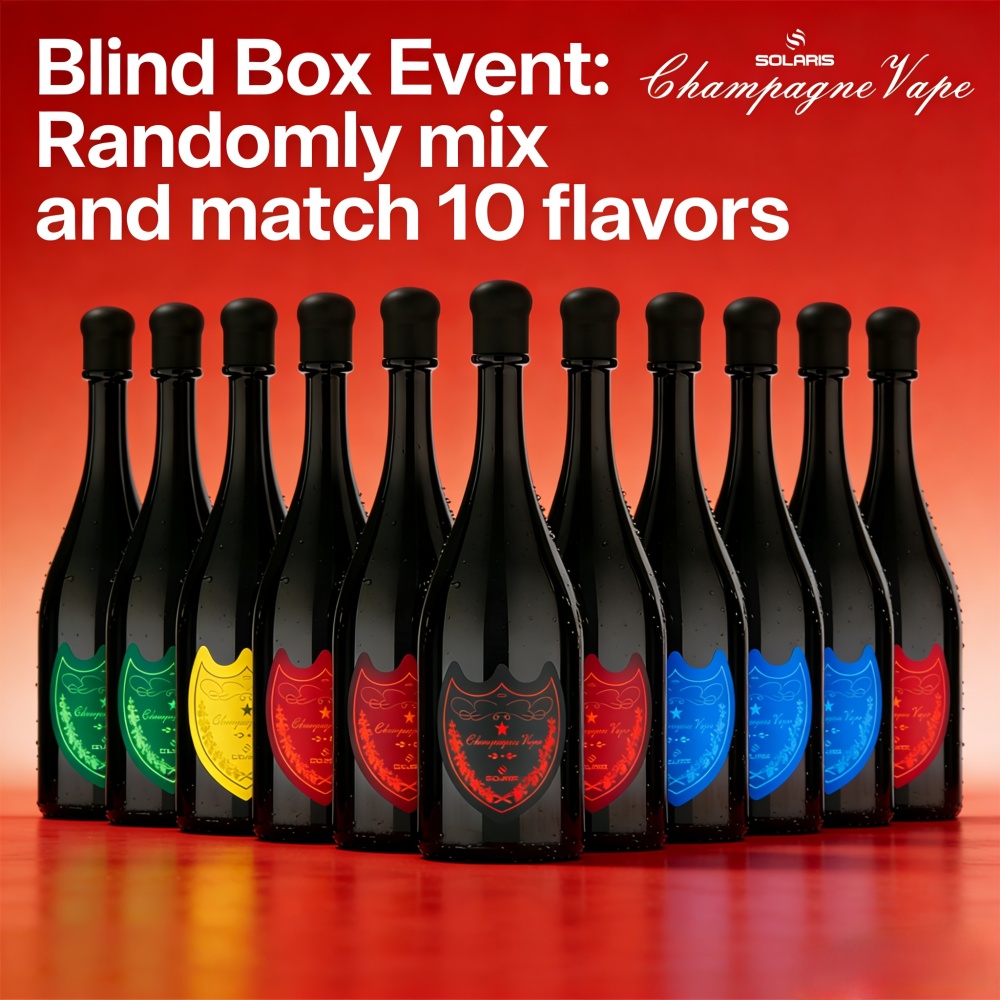 SOLARIS Champagne Vape – 30,000 Puffs of Luxury Design Bulk Buy LED Display Mesh Coil