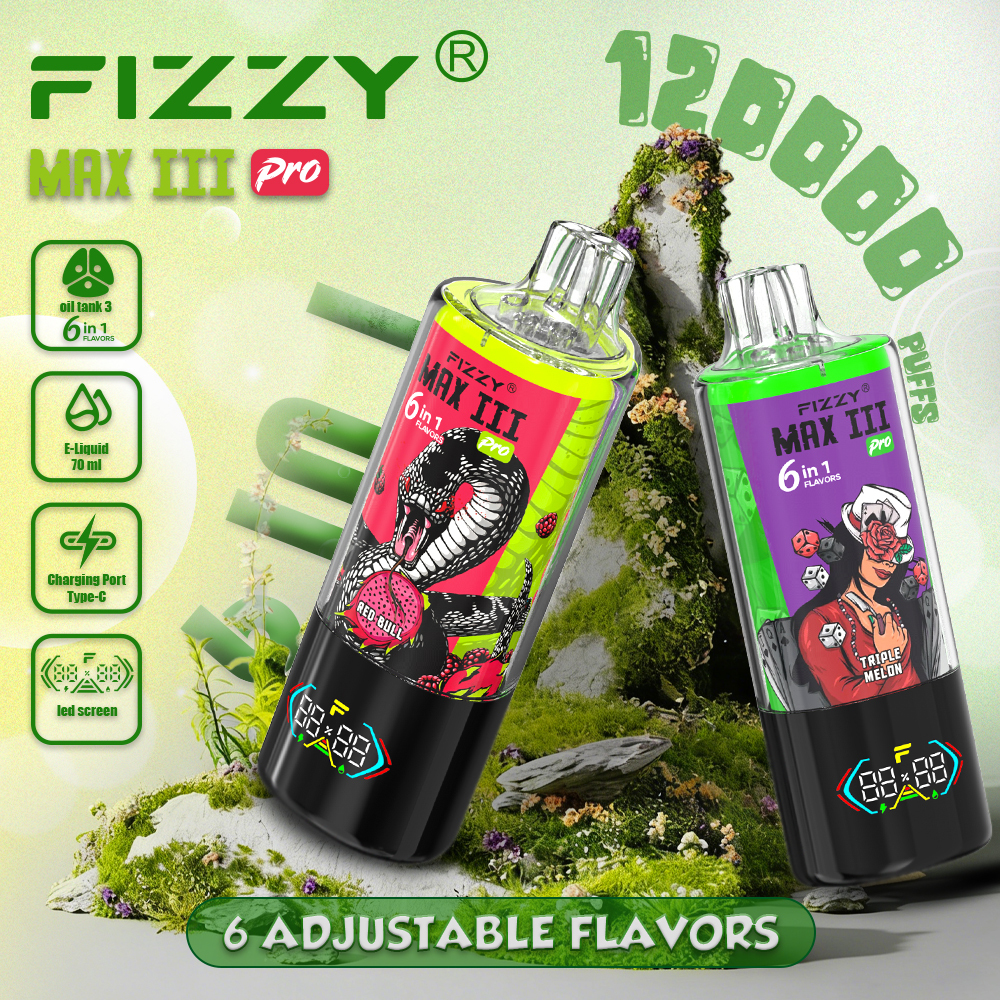 Fizzy Max III Pro 120K 6in1 Disposable Vape EU Stock Wholesale Price European Warehouse Shipping