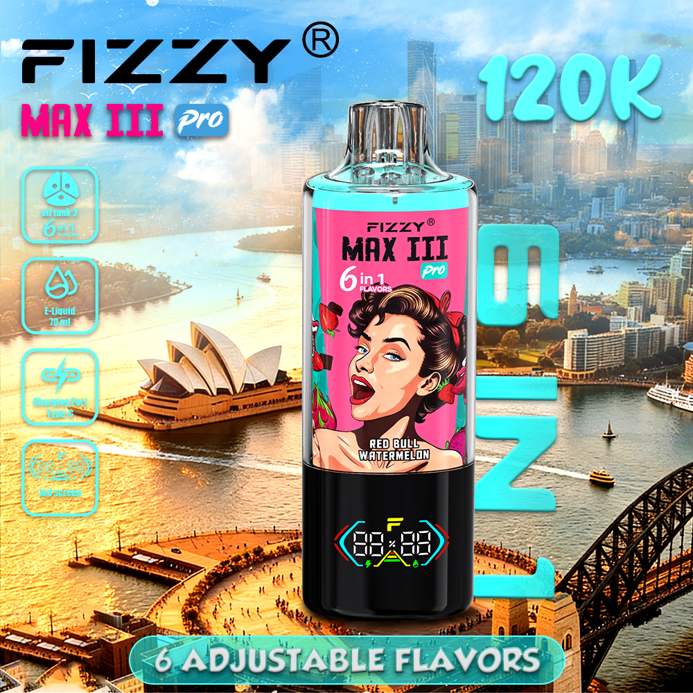 Fizzy Max III Pro 120K 6in1 Disposable Vape EU Stock Wholesale Price European Warehouse Shipping