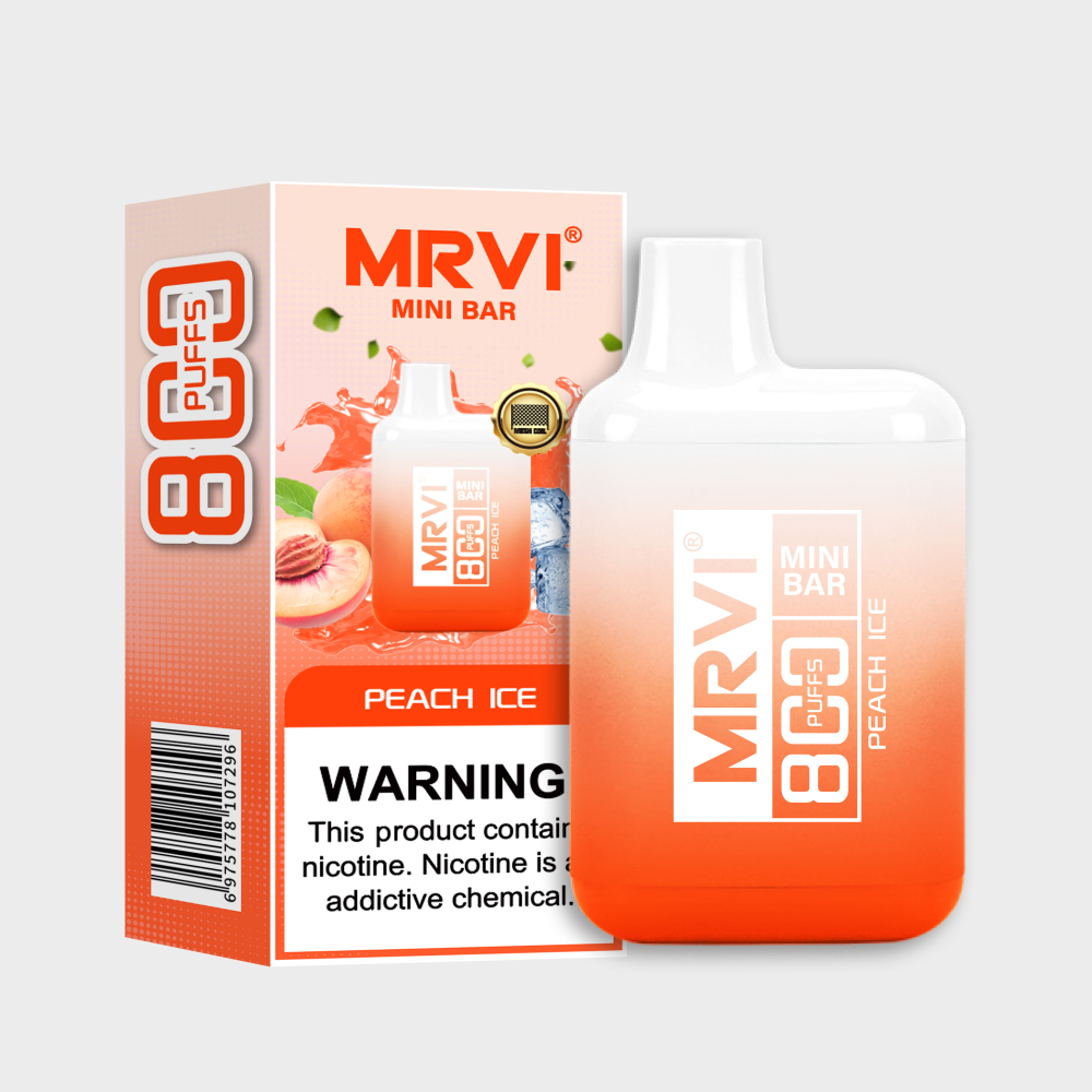 MRVI MINI BAR 800 Puffs 10 Flavors Type C Rechargeable Fast Shipping
