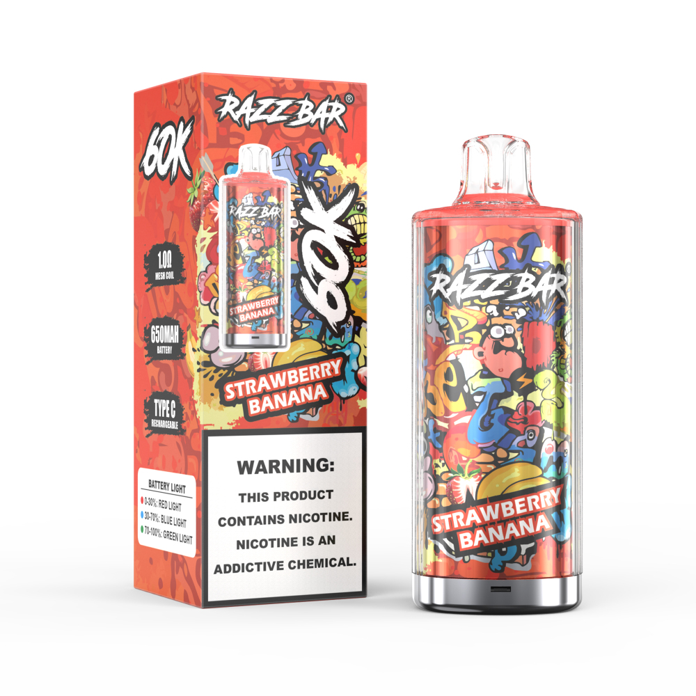 Razz Bar 60K Crystal Disposable Vape 60000 Puffs 2% 5% High Capacity Vape EU Warehouse Shipping