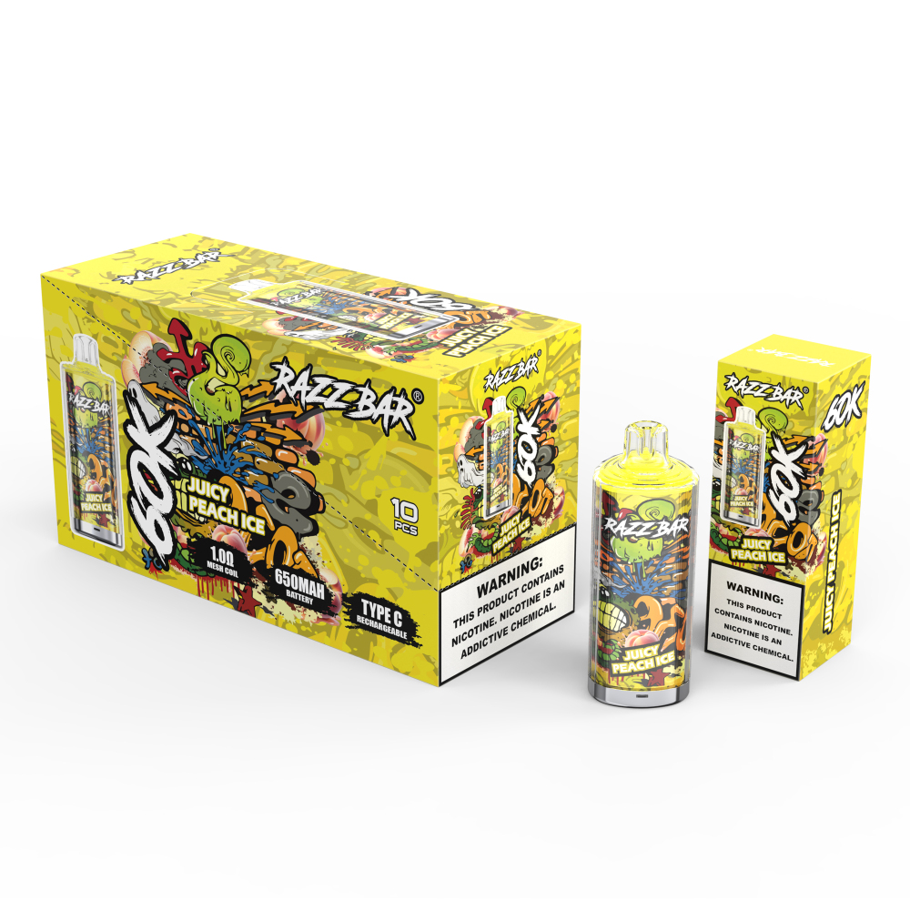 Razz Bar 60K Crystal Disposable Vape 60000 Puffs 2% 5% High Capacity Vape EU Warehouse Shipping