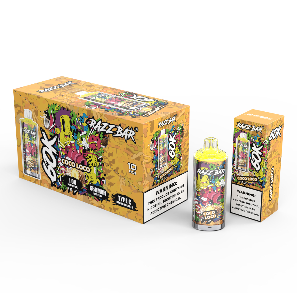 Razz Bar 60K Crystal Disposable Vape 60000 Puffs 2% 5% High Capacity Vape EU Warehouse Shipping