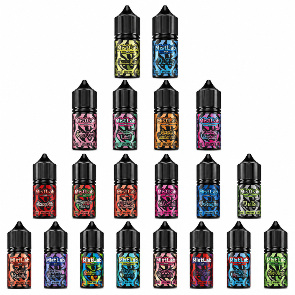 Mist Lab 30ml Nicotine Salt Vape Juice 20mg Smooth Flavor Long Lasting E-Liquid Wholesale & Retail Supply