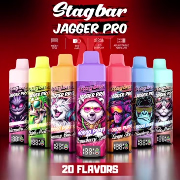 Stag Bar Jagger Pro 40K Puffs Airflow Adjustable High-Quality Bulk Solution For EU & US Retailers