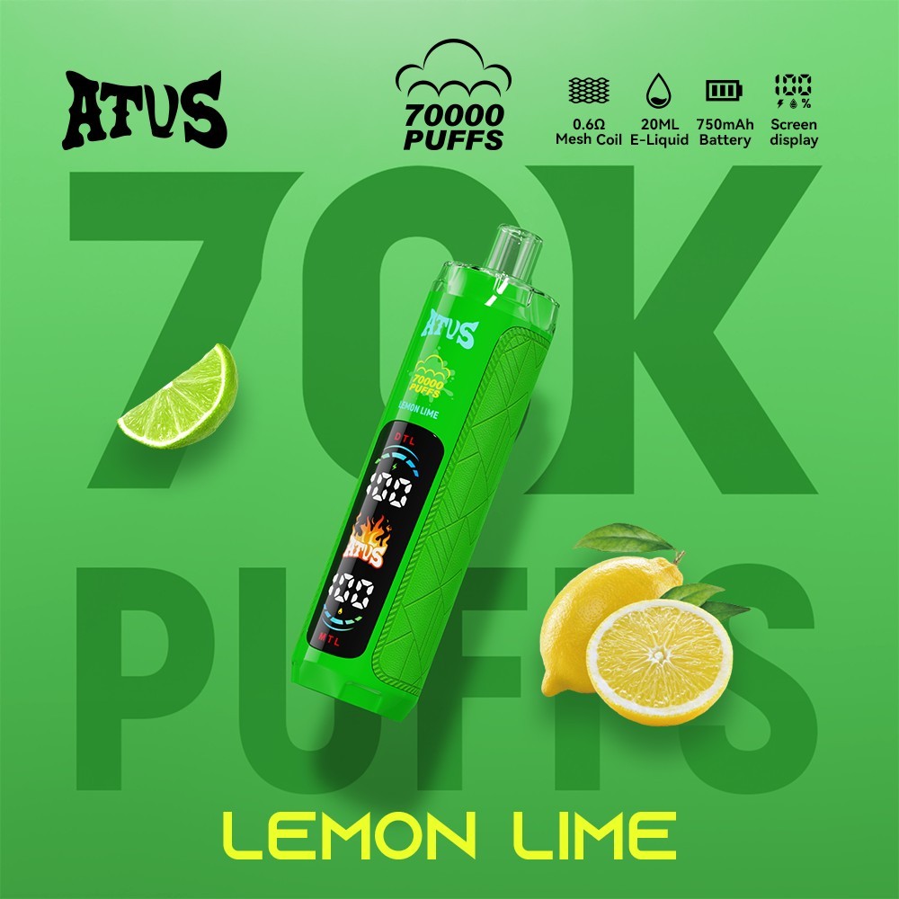ATVS 70K 70000 Puffs Original DTL Disposable Vape Pen E Shisha Hookah Flavor Original Factory