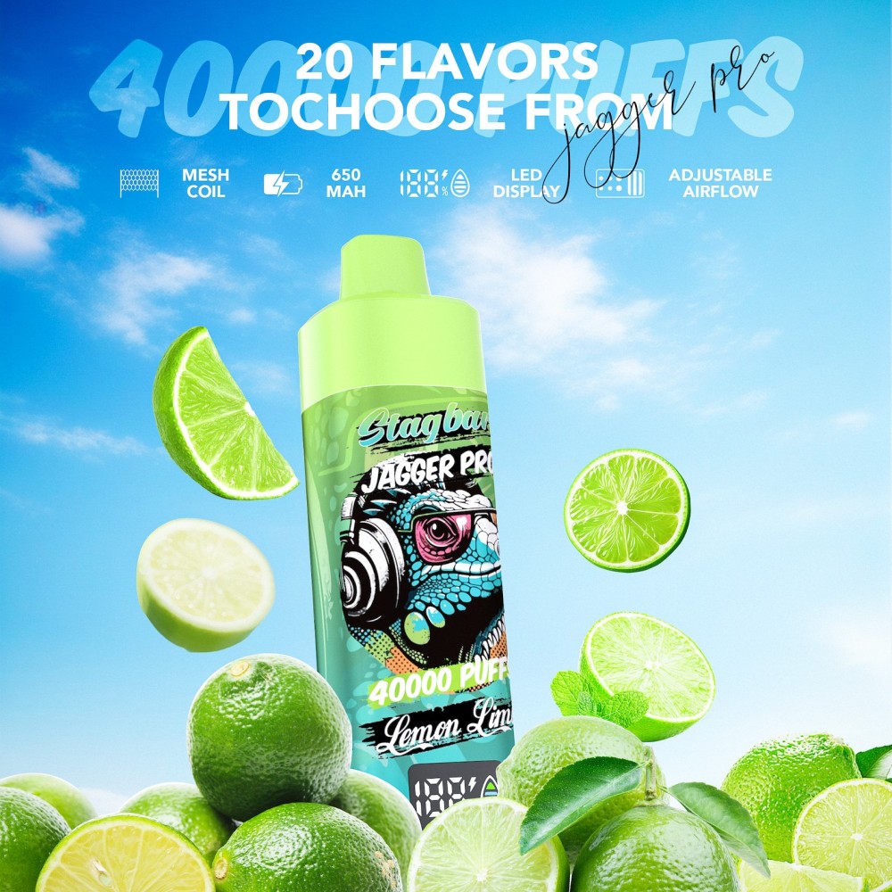 Stag Bar Jagger Pro 40K Puffs Airflow Adjustable High-Quality Bulk Solution For EU & US Retailers