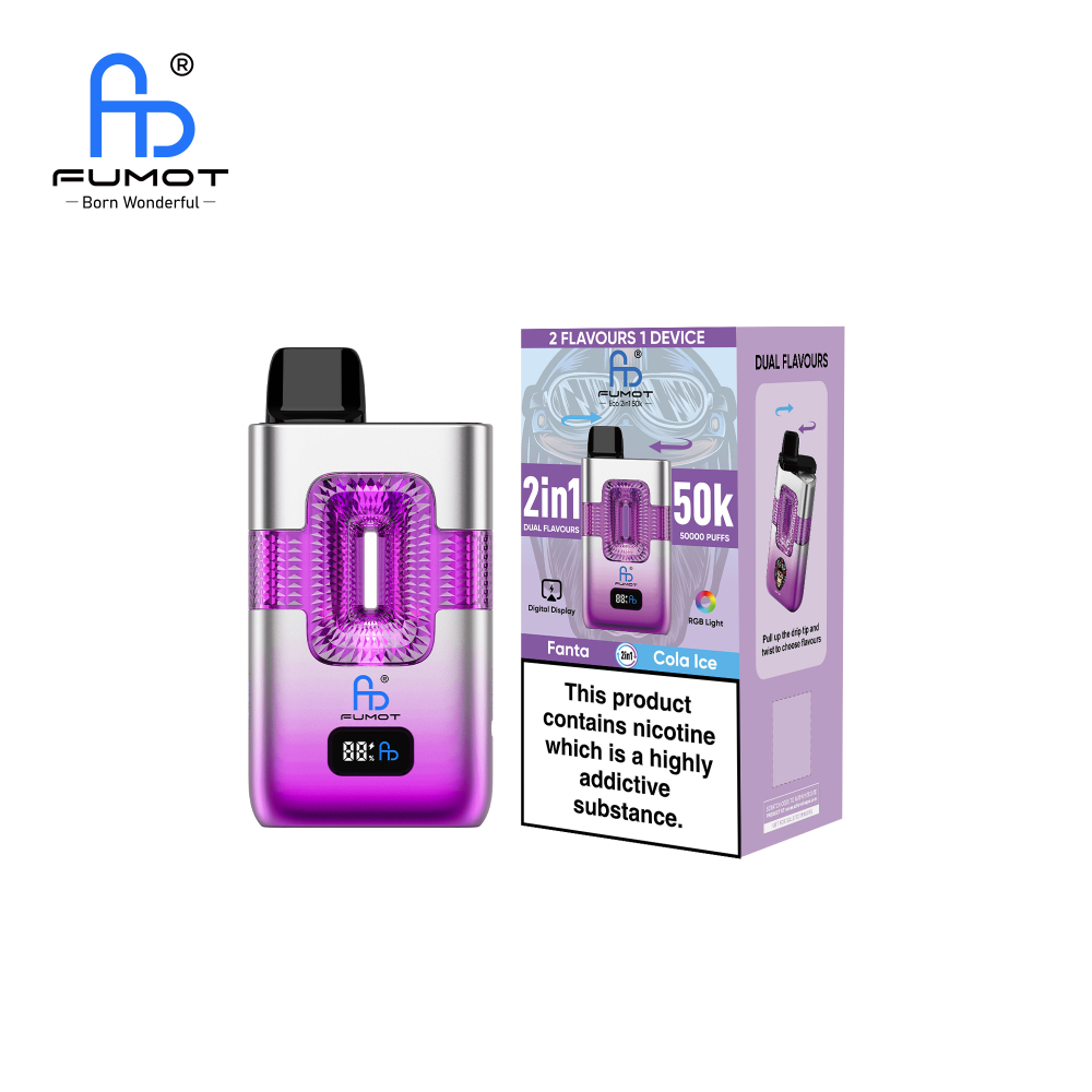 Fumot ECO 2in1 Vape 50k Puffs Refilable Pod system 50000 Puffs Disposable Vape/Factory Directly Selling