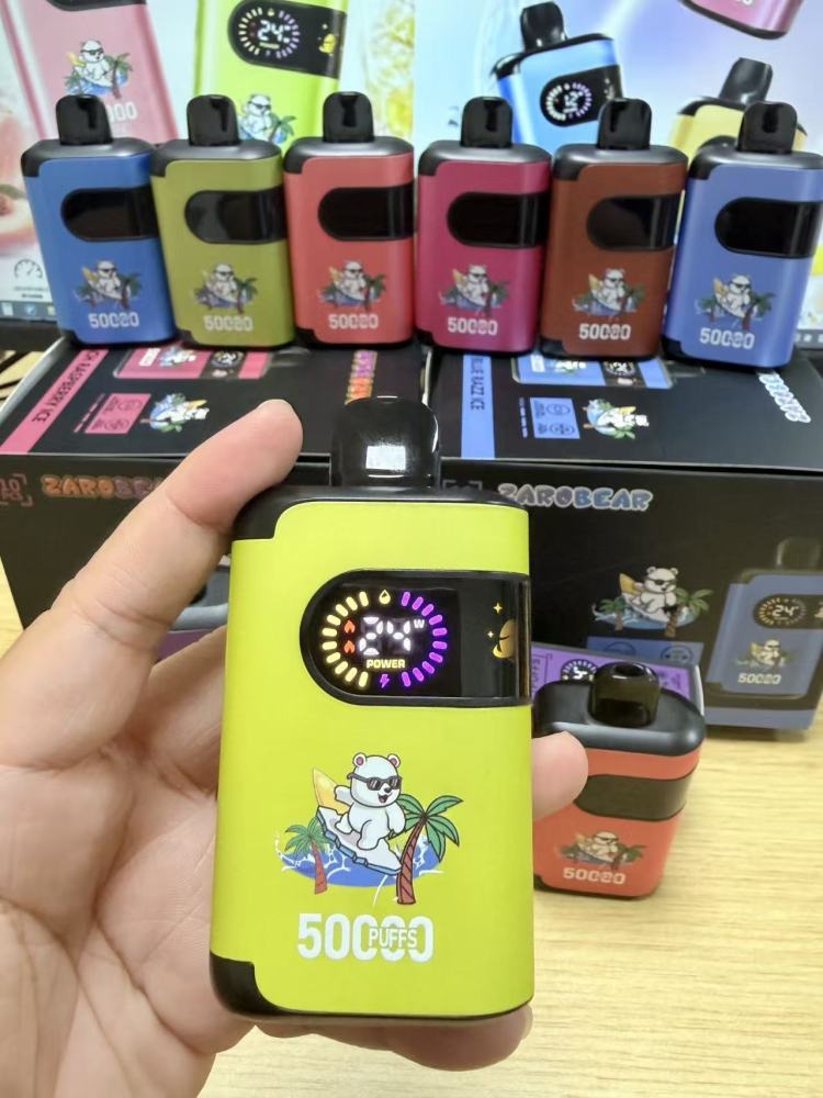 Germany Warehouse Fast Shipping Zarobear 50K Puffs Airflow/Wattage Adjustable Wholesale Disposable Vape