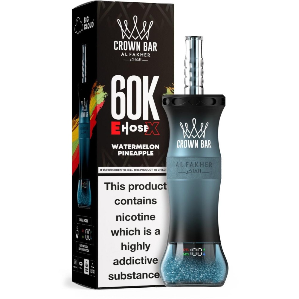 Al Fakher Crown Bar 60000 E-Hose X Disposable Vape EU Warehouse Fast Shipping Vape