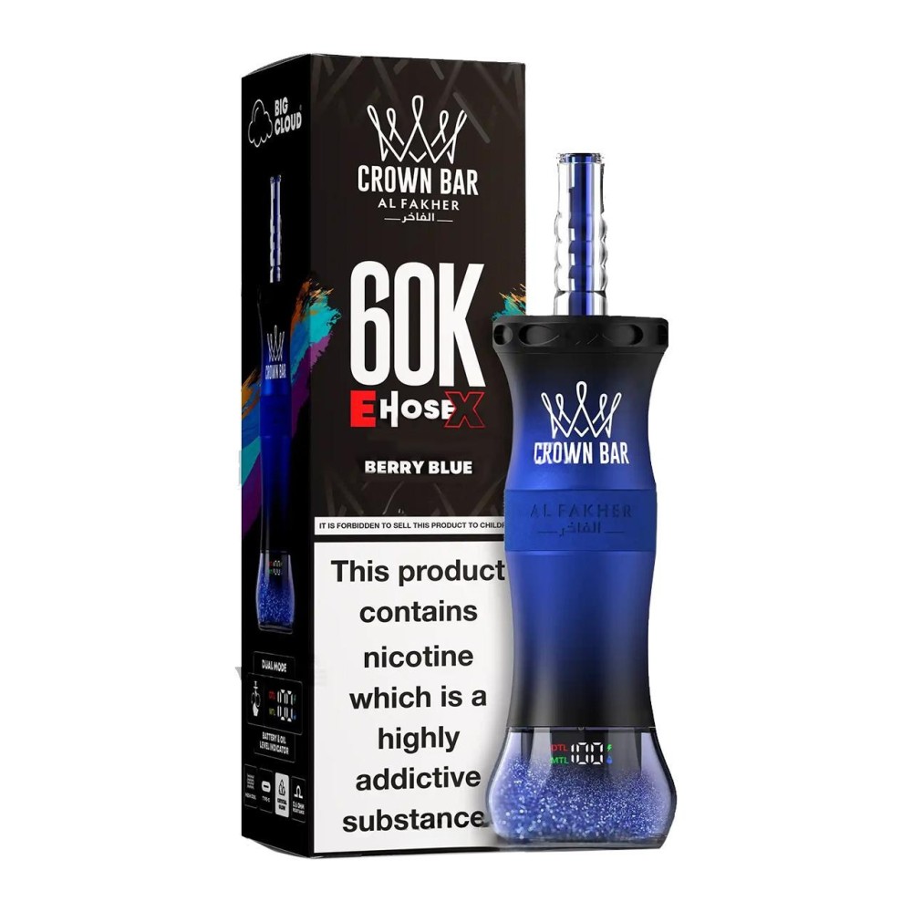 Al Fakher Crown Bar 60000 E-Hose X Disposable Vape EU Warehouse Fast Shipping Vape