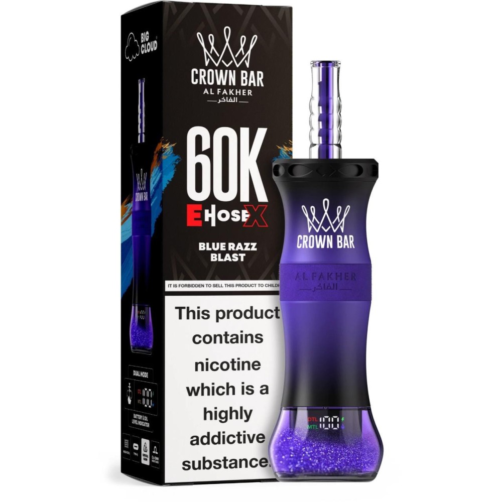 Al Fakher Crown Bar 60000 E-Hose X Disposable Vape EU Warehouse Fast Shipping Vape