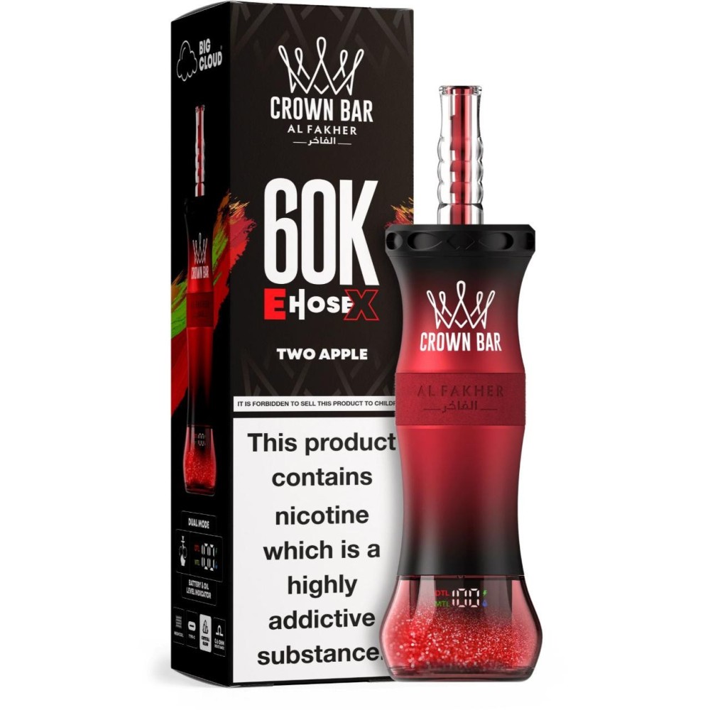 Al Fakher Crown Bar 60000 E-Hose X Disposable Vape EU Warehouse Fast Shipping Vape