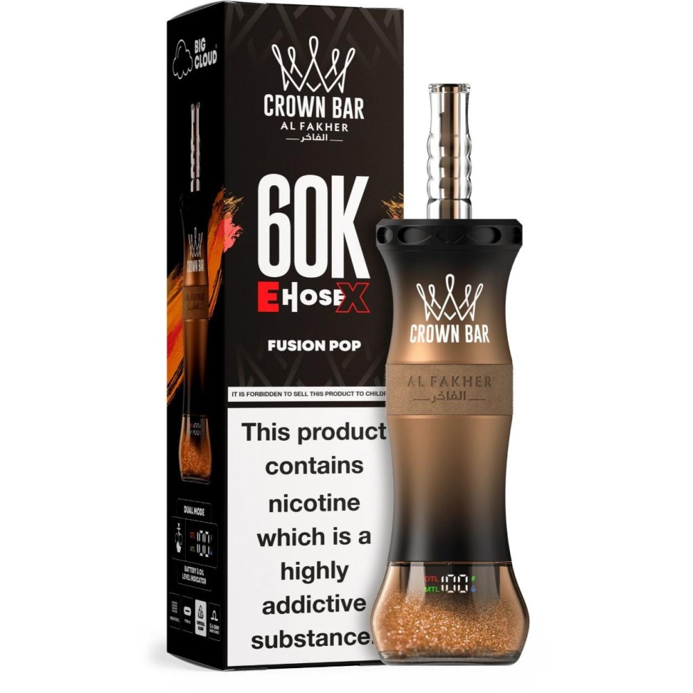 Al Fakher Crown Bar 60000 E-Hose X Disposable Vape EU Warehouse Fast Shipping Vape