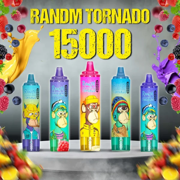 Fumot RandM Tornado 15000 Puffs Vape – Built-in Smart Display, Rich Flavor Disposable Vape EU Warehouse Shipping