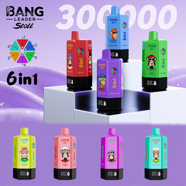 Bang Leader Stoll 300K Puffs 300000 6 in 1 Vape Wholesale Disposable Vape Bulk Buy Online Store Ecig
