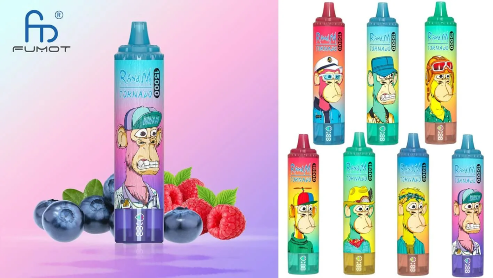 Fumot RandM Tornado 15000 Puffs Vape – Built-in Smart Display, Rich Flavor Disposable Vape EU Warehouse Shipping