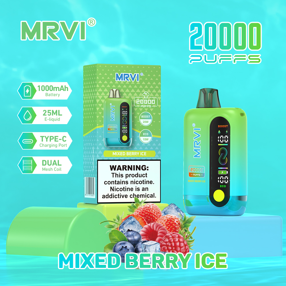 MRVI 20K Puffs Disposable Vape – MTL/DTL Adjustable Vape EU Warehouse Fast Shipping Wholesale