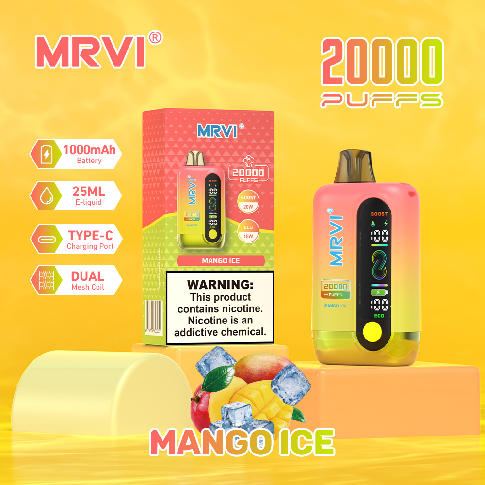 MRVI 20K Puffs Disposable Vape – MTL/DTL Adjustable Vape EU Warehouse Fast Shipping Wholesale