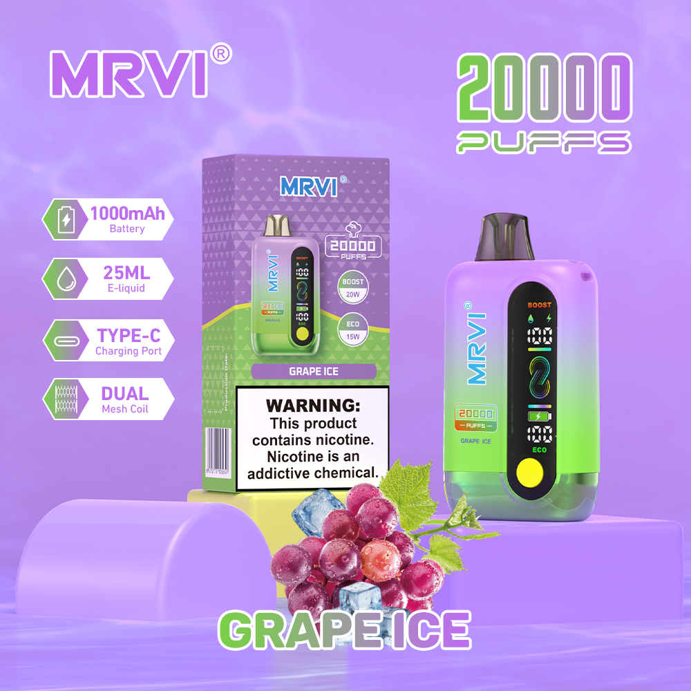 MRVI 20K Puffs Disposable Vape – MTL/DTL Adjustable Vape EU Warehouse Fast Shipping Wholesale