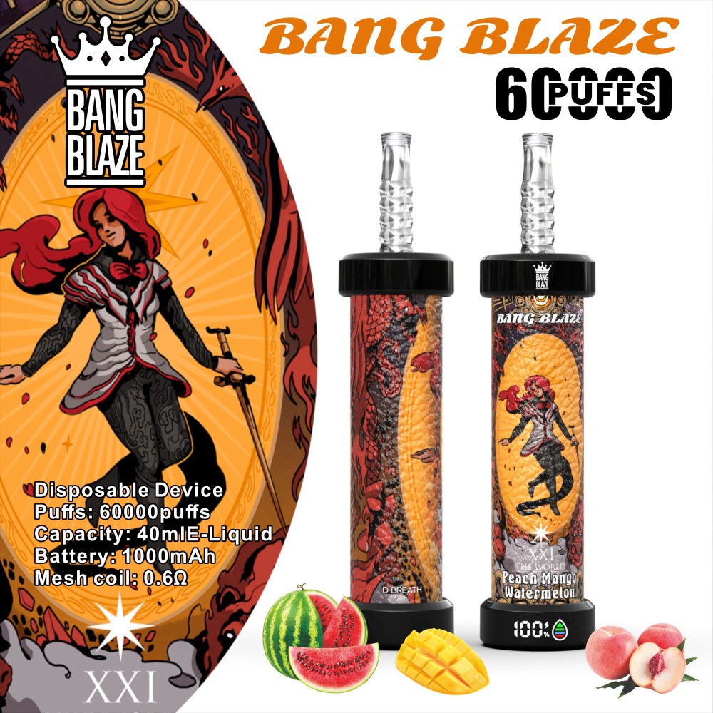 Bang Blaze 60K–80K Puffs DTL Shisha Disposable Vape – Big Cloud Adjustable Airflow Vape