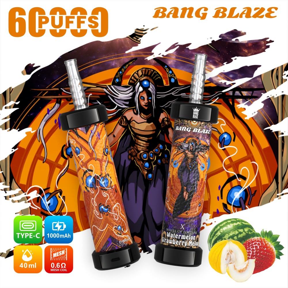 Bang Blaze 60K–80K Puffs DTL Shisha Disposable Vape – Big Cloud Adjustable Airflow Vape
