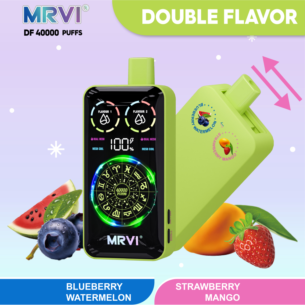 MRVI 40K Puffs 2-in-1 Vape – Dual Flavor High Capacity Disposable Vape EU/Canada Fast Shipping