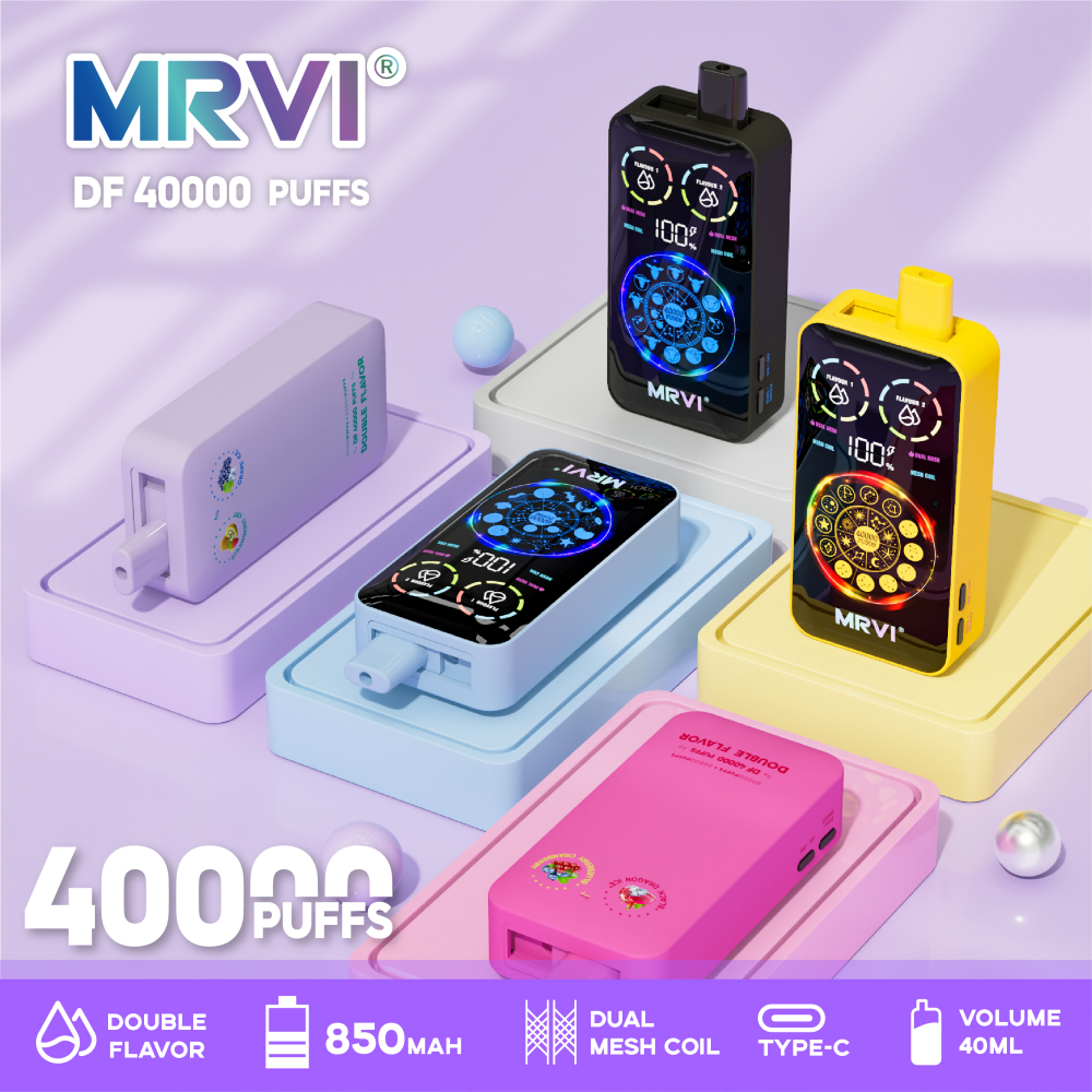 MRVI 40K Puffs 2-in-1 Vape – Dual Flavor High Capacity Disposable Vape EU/Canada Fast Shipping