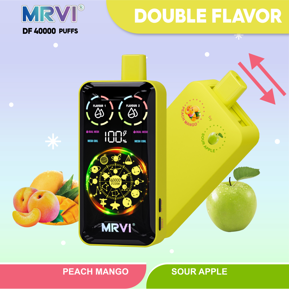 MRVI 40K Puffs 2-in-1 Vape – Dual Flavor High Capacity Disposable Vape EU/Canada Fast Shipping
