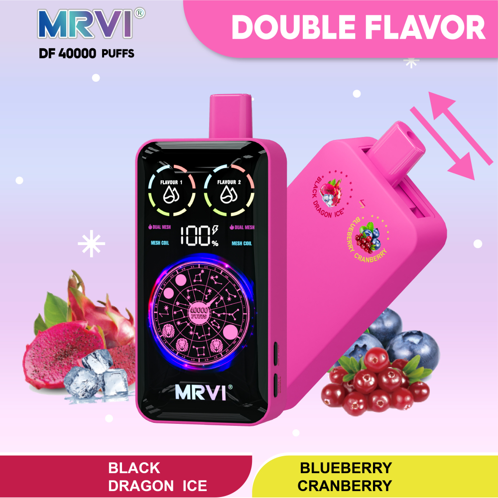 MRVI 40K Puffs 2-in-1 Vape – Dual Flavor High Capacity Disposable Vape EU/Canada Fast Shipping