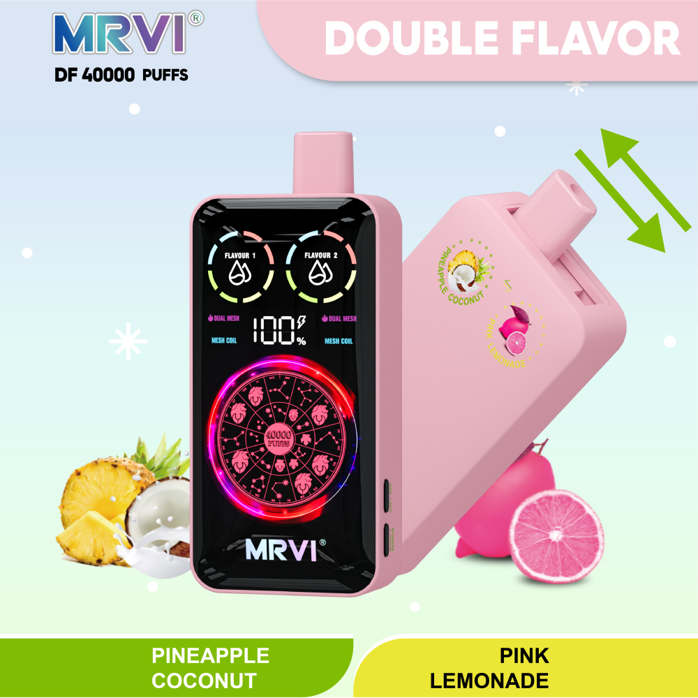 MRVI 40K Puffs 2-in-1 Vape – Dual Flavor High Capacity Disposable Vape EU/Canada Fast Shipping
