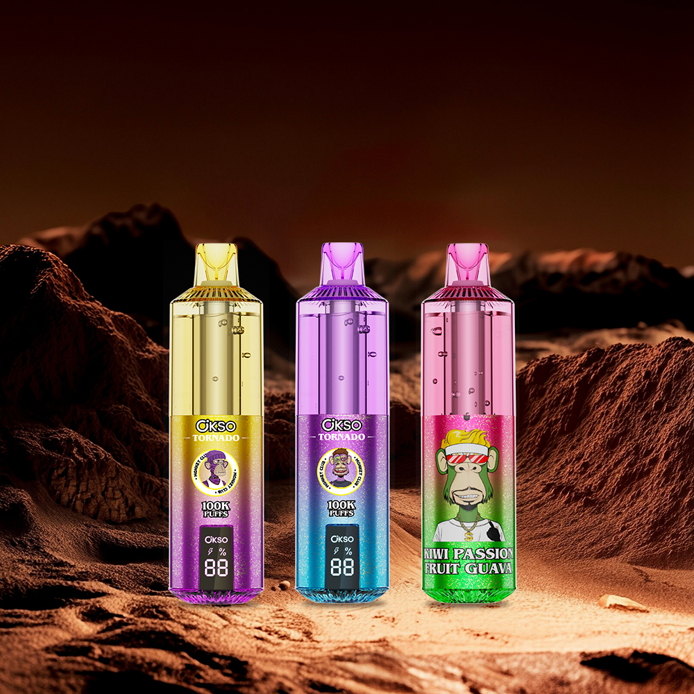 OKSO Tornado 100K Puffs Visual Oil Vape – RGB LED Display Disposable High Puff Vape