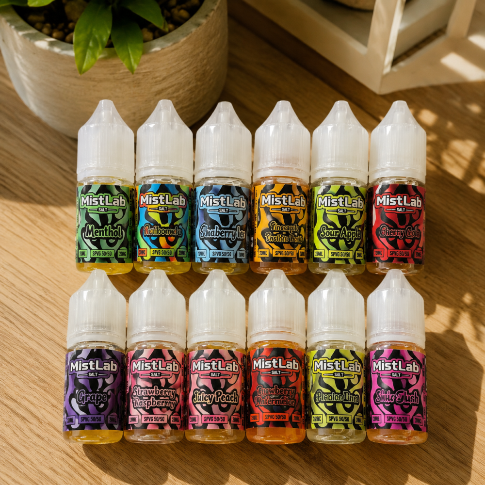 MistLab Premium 10ml Nic Salt Vape Juice 20mg – Smooth Rich Flavor, Fast Shipping, Premium Quality & Satisfying Nicotine Experience