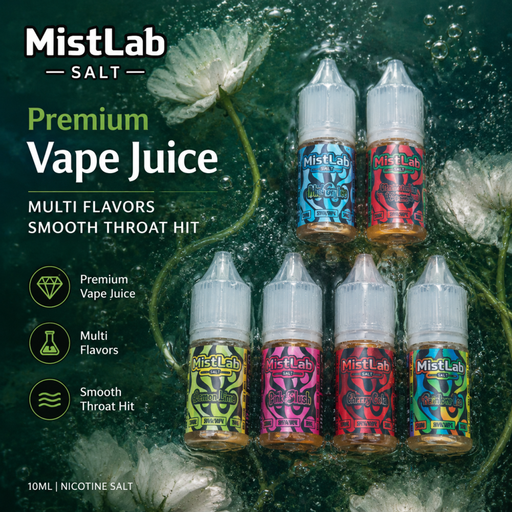 EU warehouse stock of MistLab Salt e-cigarette liquid, 10ml, 30ml, 20mg, strong throat irritation, 20 flavors, multi-flavor air spray liquid