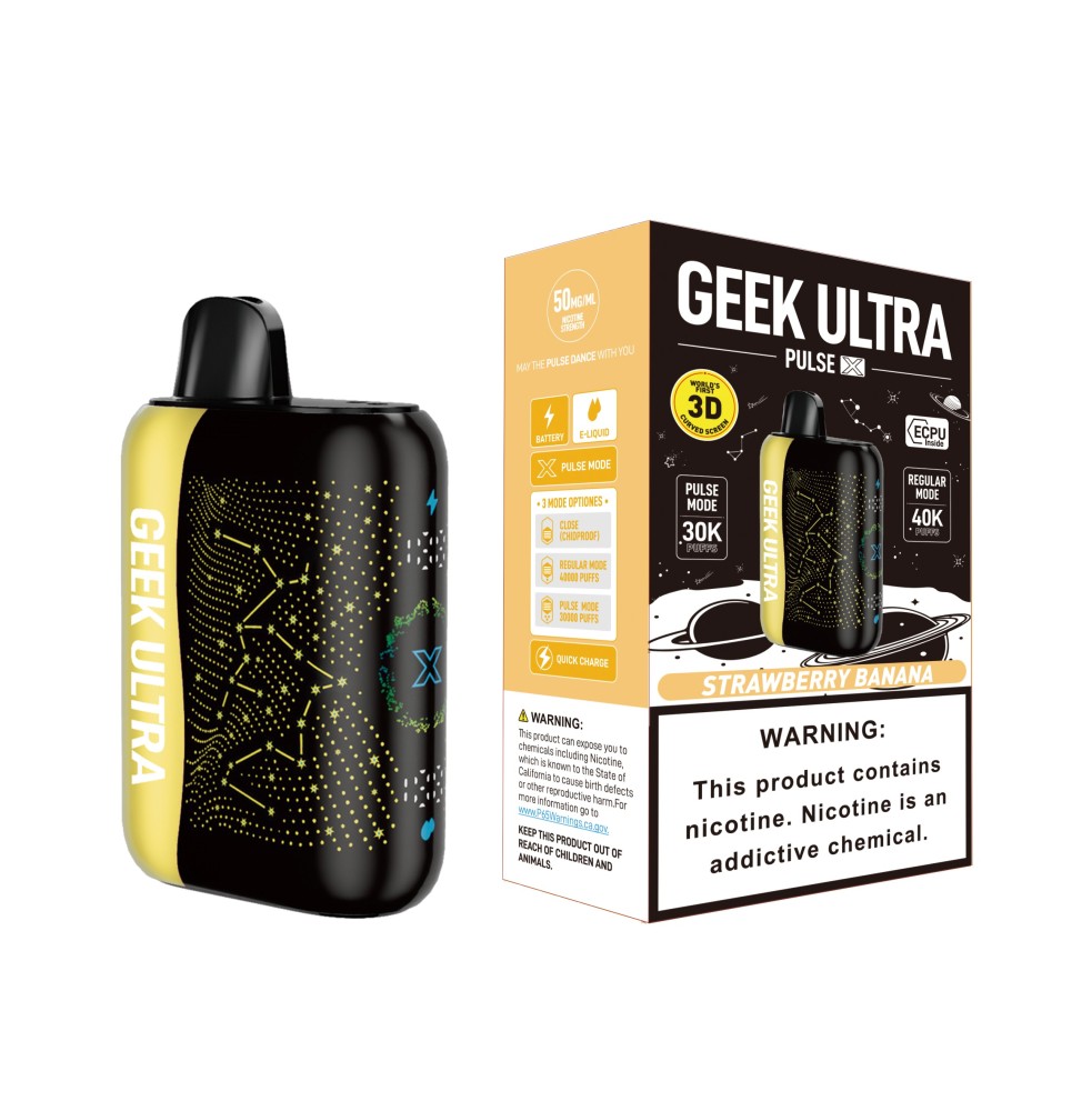Geek Ultra 40K Vape – 40000 Puffs Triple Power Rechargeable Vape Dual Mesh Coil Adjustable Airflow Device