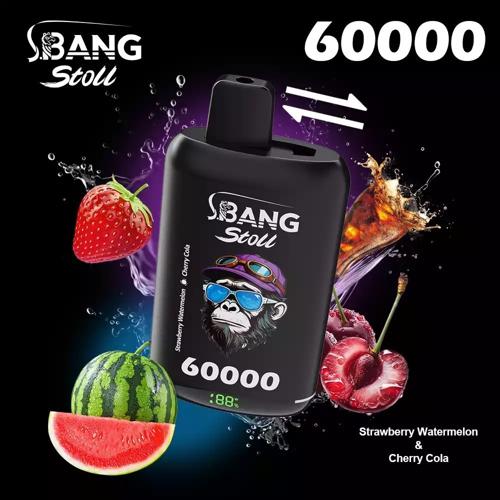 Bang Leader Stoll 60K Puffs 2 IN 1 Vape | 60000 Puff Disposable Vape with Double Flavor System, 40ml E-Liquid, Mesh Coil & 650mAh Battery