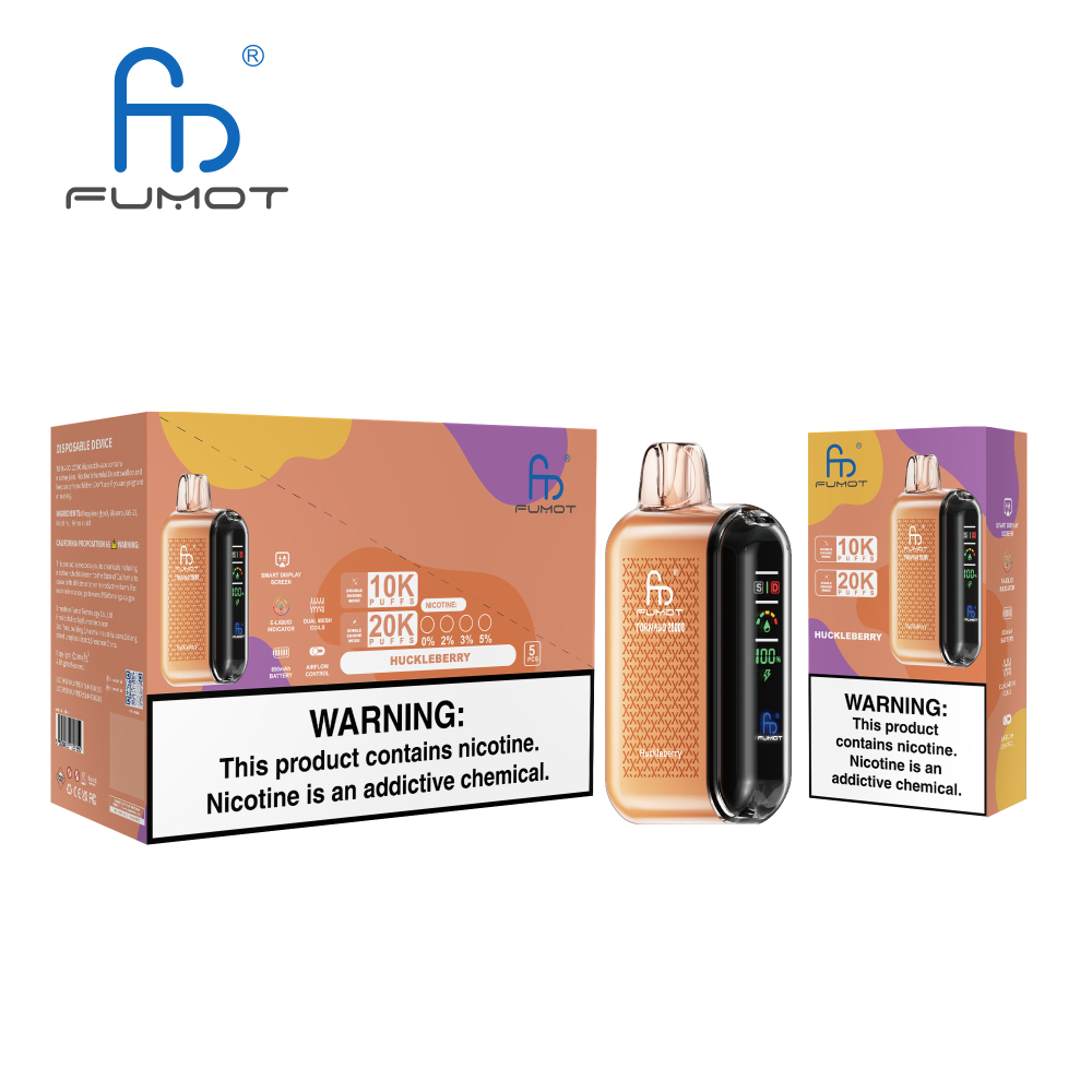 Fumot RandM Tornado 20000 Puffs Vape – Dual Mesh Coil, 850mAh Battery & Smart Display